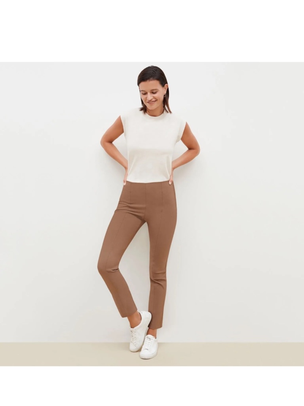 MM LaFleur The Foster Pant Everstretch 8 Saddle Brown $198